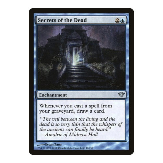 Secrets of the Dead (DKA) #48 Uncommon (Moderately Played) Dark Ascension Magic: The Gathering: 2012