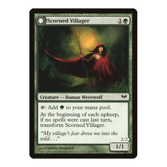 Scorned Villager (DKA) #125 Common Dark Ascension Magic: The Gathering: 2012