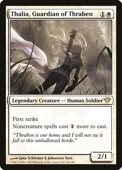 Thalia Guardian of Thraben (DKA) #24 Rare (Lightly Played) Dark Ascension Magic: The Gathering: 2012