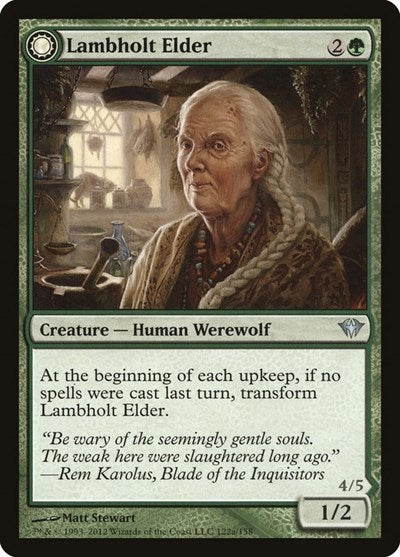 Lambholt Elder (DKA) #122 Uncommon (Lightly Played) Dark Ascension Magic: The Gathering: 2012