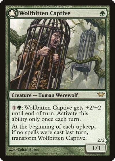 Wolfbitten Captive (DKA) #133 Rare (Lightly Played) Dark Ascension Magic: The Gathering: 2012