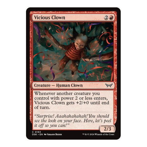Vicious Clown (DSK) #163 Common Duskmourn: House of Horror Magic: The Gathering: 2024