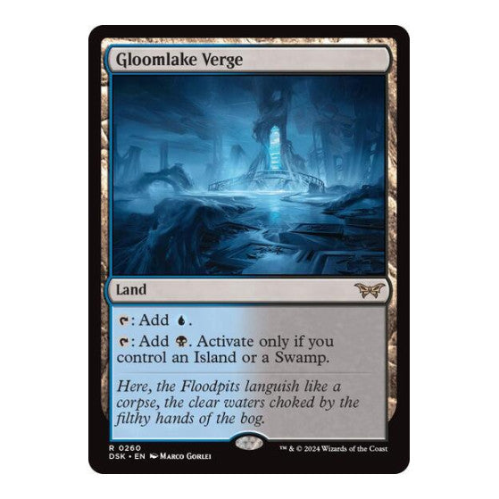 Gloomlake Verge (DSK) #260 Rare (Foil Lightly Played) Duskmourn: House of Horror Magic: The Gathering: 2024