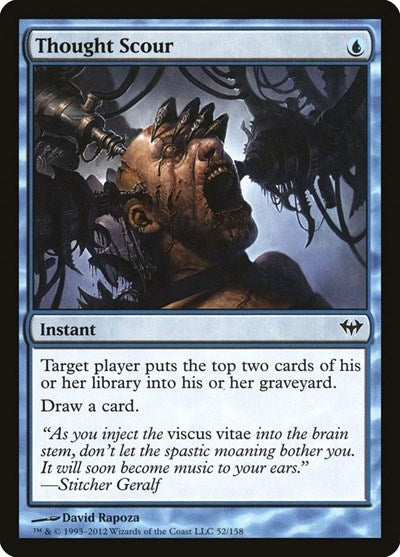 Thought Scour (DKA) #52 Common (Lightly Played) Dark Ascension Magic: The Gathering: 2012