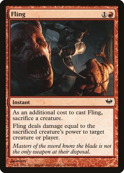 Fling (DKA) #90 Common (Lightly Played) Dark Ascension Magic: The Gathering: 2012