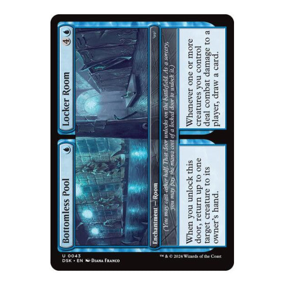 Bottomless Pool Locker Room (DSK) #43 Uncommon (Lightly Played) Duskmourn: House of Horror Magic: The Gathering: 2024