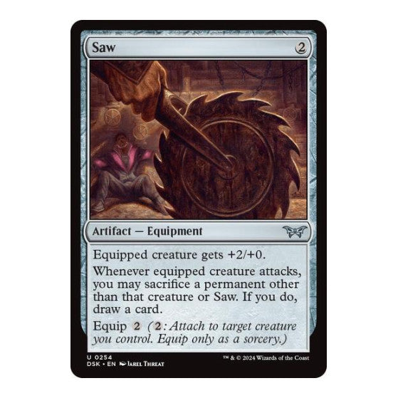 Saw (DSK) #254 Uncommon (Lightly Played) Duskmourn: House of Horror Magic: The Gathering: 2024