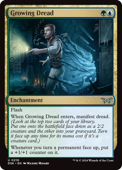 Growing Dread (DSK) #216 Uncommon Duskmourn: House of Horror Magic: The Gathering: 2024