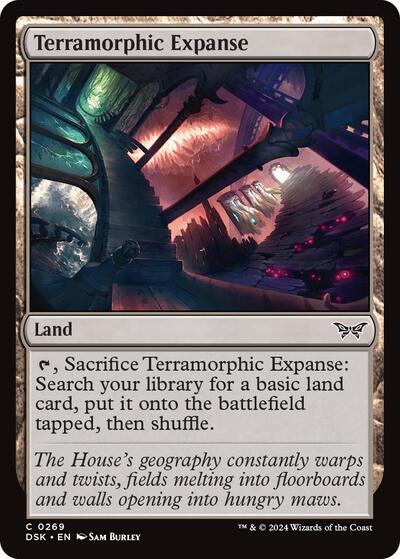 Terramorphic Expanse (DSK) #269 Common (Lightly Played) Duskmourn: House of Horror Magic: The Gathering: 2024