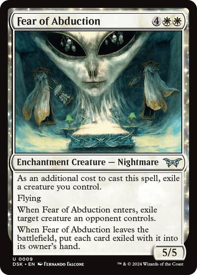 Fear of Abduction (DSK) #9 Uncommon (Lightly Played) Duskmourn: House of Horror Magic: The Gathering: 2024