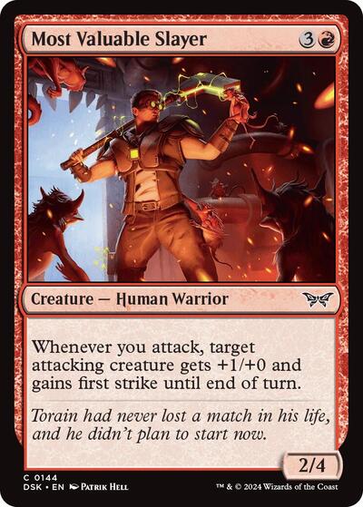 Most Valuable Slayer (DSK) #144 Common Duskmourn: House of Horror Magic: The Gathering: 2024