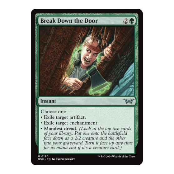 Break Down the Door (DSK) #170 Uncommon Duskmourn: House of Horror Magic: The Gathering: 2024