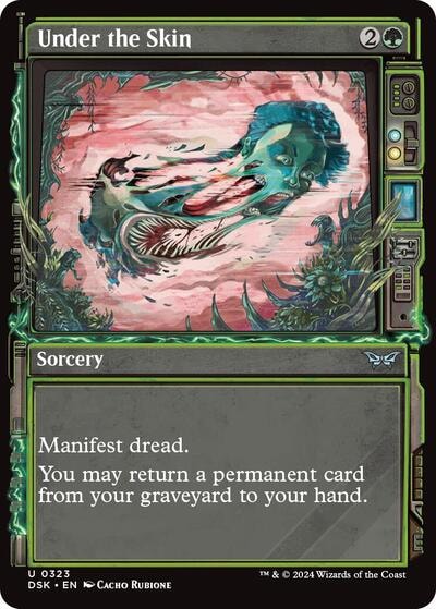 Under the Skin Showcase (DSK) #323 Uncommon (Lightly Played) Duskmourn: House of Horror Magic: The Gathering: 2024