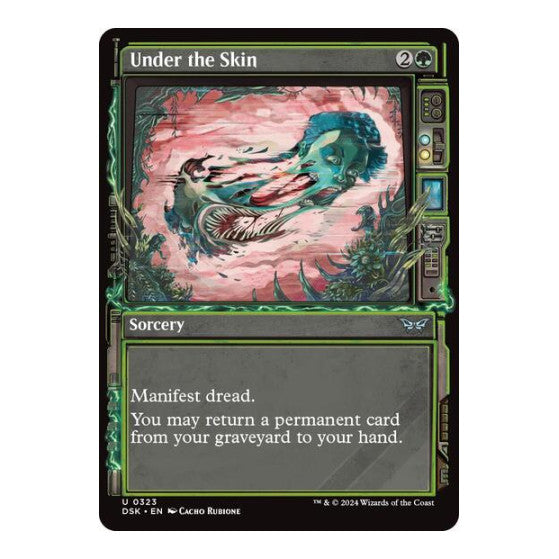 Under the Skin (Showcase) (DSK) #323 Uncommon (Lightly Played) Duskmourn: House of Horror Magic: The Gathering: 2024