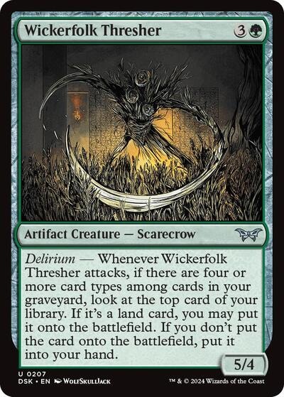 Wickerfolk Thresher (DSK) #207 Uncommon (Lightly Played) Duskmourn: House of Horror Magic: The Gathering: 2024