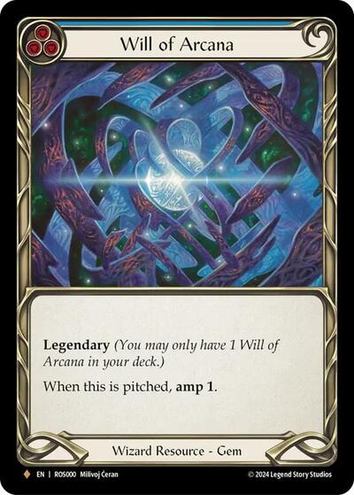 Will of Arcana Cold Foil (ROS) #ROS000 Fabled (Cold Foil Near Mint) Rosetta Flesh and Blood TCG: 2024