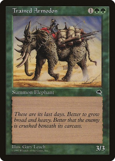 Trained Armodon (TMP) #260 Common Tempest Magic: The Gathering: 1997