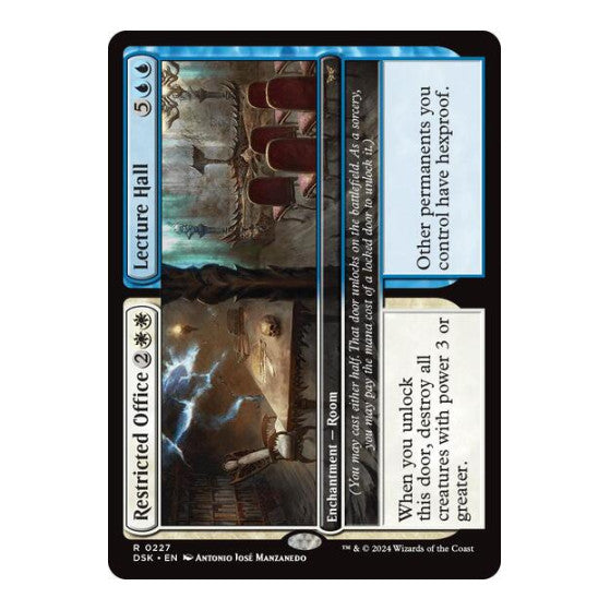 Restricted Office Lecture Hall (DSK) #227 Rare Duskmourn: House of Horror Magic: The Gathering: 2024