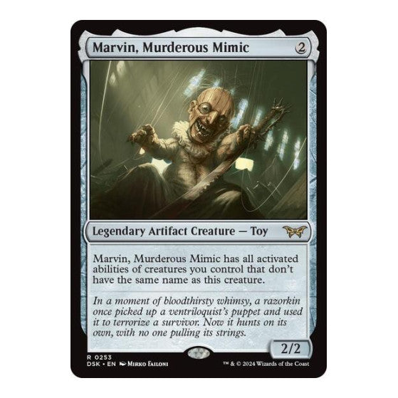Marvin Murderous Mimic (DSK) #253 Rare (Lightly Played) Duskmourn: House of Horror Magic: The Gathering: 2024
