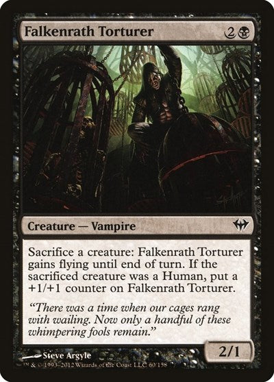 Falkenrath Torturer (DKA) #60 Common (Lightly Played) Dark Ascension Magic: The Gathering: 2012