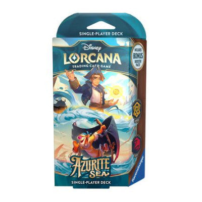 Disney Lorcana: Azurite Sea Starter Deck (Amber & Ruby) (6) None (Unopened) Azurite Sea Disney Lorcana: 2024