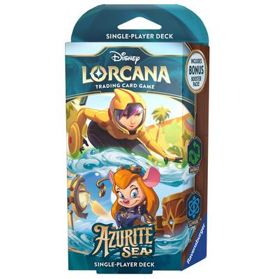 Disney Lorcana Azurite Sea Starter Deck Emerald and Sapphire (6) (Unopened) Azurite Sea Disney Lorcana: 2024