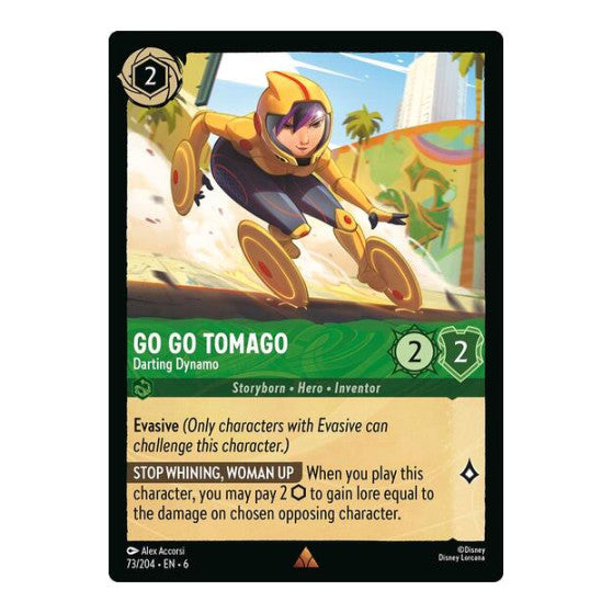 Go Go Tomago - Darting Dynamo (6) #73/204 Rare (Near Mint) Azurite Sea Disney Lorcana: 2024