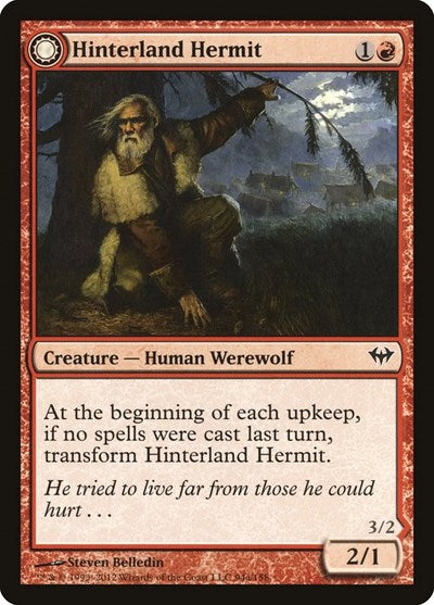Hinterland Hermit (DKA) #94 Common (Lightly Played) Dark Ascension Magic: The Gathering: 2012