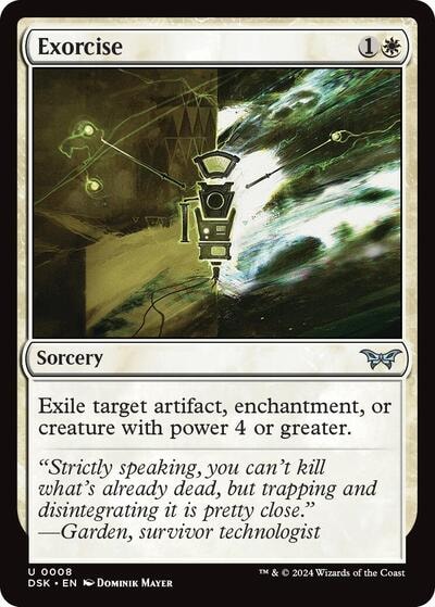 Exorcise (DSK) #8 Uncommon (Lightly Played) Duskmourn: House of Horror Magic: The Gathering: 2024