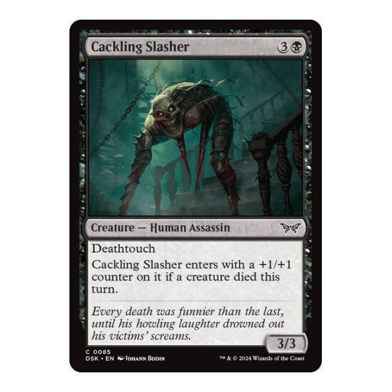 Cackling Slasher (DSK) #85 Common Duskmourn: House of Horror Magic: The Gathering: 2024