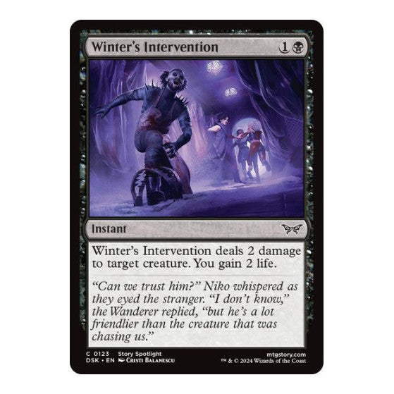 Winter's Intervention (DSK) #123 Common Duskmourn: House of Horror Magic: The Gathering: 2024