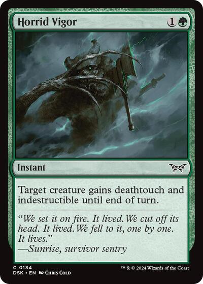 Horrid Vigor (DSK) #184 Common (Foil Lightly Played) Duskmourn: House of Horror Magic: The Gathering: 2024