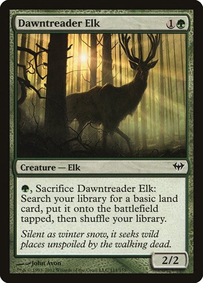 Dawntreader Elk (DKA) #111 Common (Lightly Played) Dark Ascension Magic: The Gathering: 2012