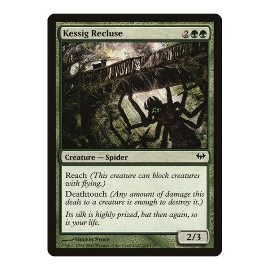 Kessig Recluse (DKA) #121 Common Dark Ascension Magic: The Gathering: 2012
