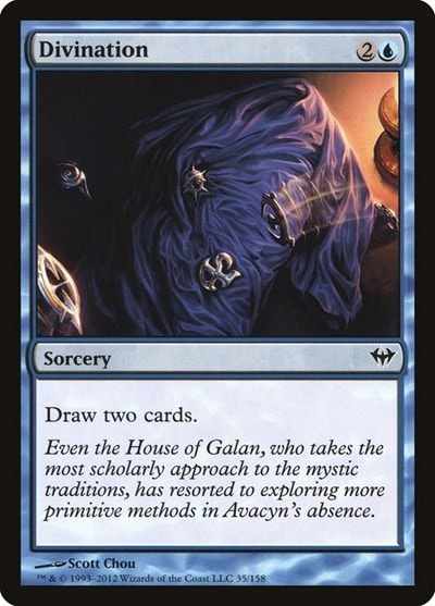 Divination (DKA) #35 Common (Lightly Played) Dark Ascension Magic: The Gathering: 2012