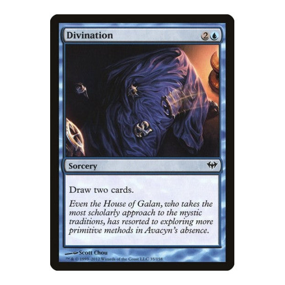 Divination (DKA) #35 Common (Lightly Played) Dark Ascension Magic: The Gathering: 2012