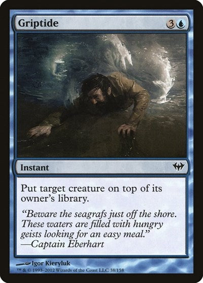 Griptide (DKA) #38 Common (Lightly Played) Dark Ascension Magic: The Gathering: 2012