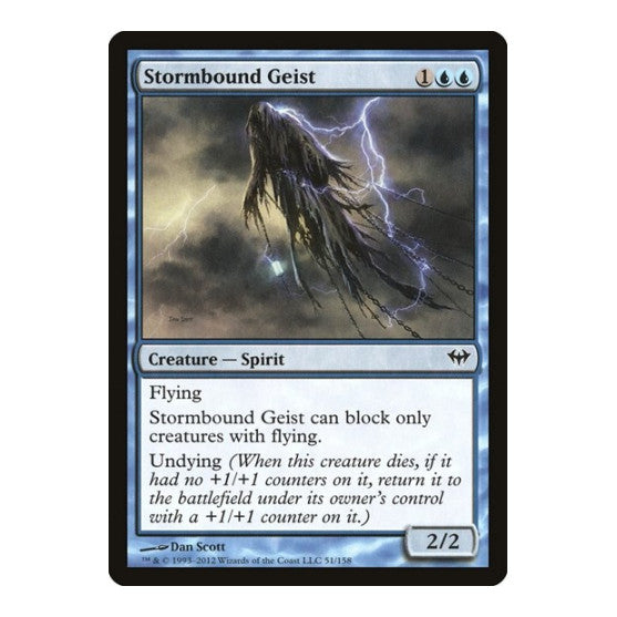 Stormbound Geist (DKA) #51 Common Dark Ascension Magic: The Gathering: 2012