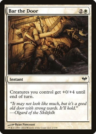 Bar the Door (DKA) #2 Common (Lightly Played) Dark Ascension Magic: The Gathering: 2012