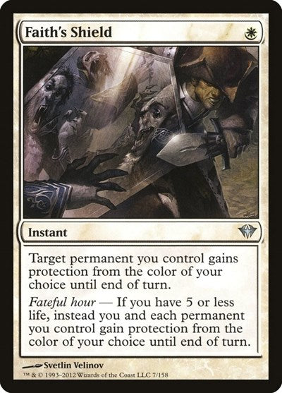 Faiths Shield (DKA) #7 Uncommon (Moderately Played) Dark Ascension Magic: The Gathering: 2012
