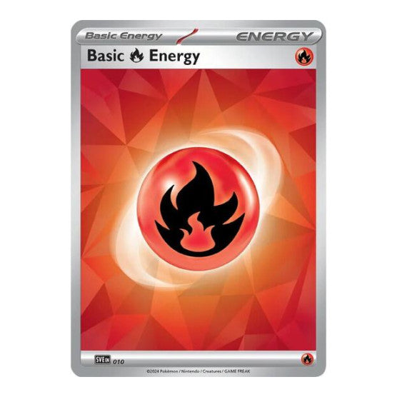 Basic Fire Energy - 010 (SVE) #010 Common (Holofoil Near Mint) SVE: Scarlet & Violet Energies Pokemon: 2023