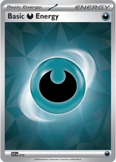 Basic Darkness Energy - 015 (SVE) #015 Common (Holofoil Lightly Played) SVE: Scarlet & Violet Energies Pokemon: 2023