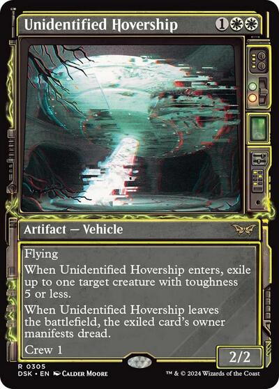 Unidentified Hovership Showcase (DSK) #305 Rare (Lightly Played) Duskmourn: House of Horror Magic: The Gathering: 2024