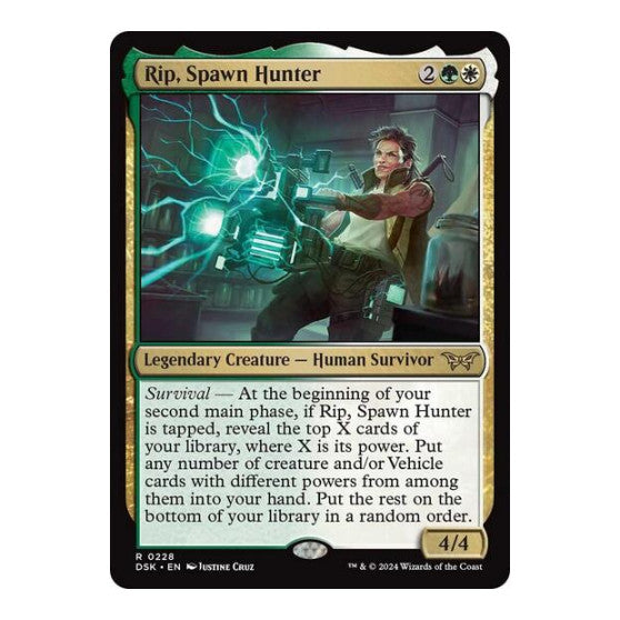 Rip Spawn Hunter (DSK) #228 Rare (Foil Lightly Played) Duskmourn: House of Horror Magic: The Gathering: 2024