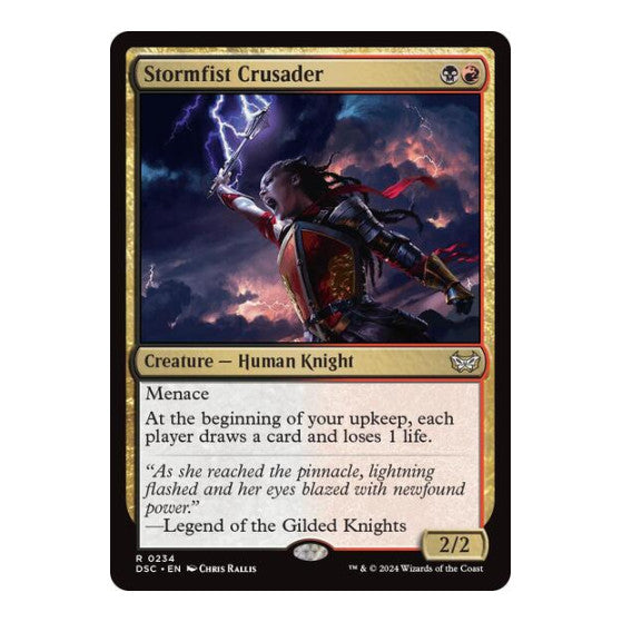 Stormfist Crusader (DSC) #234 Rare (Lightly Played) Commander: Duskmourn: House of Horror Magic: The Gathering: 2024