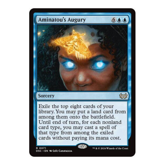 Aminatou's Augury (DSC) #71 Rare (Lightly Played) Commander: Duskmourn: House of Horror Magic: The Gathering: 2024