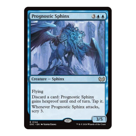 Prognostic Sphinx (DSC) #124 Rare (Lightly Played) Commander: Duskmourn: House of Horror Magic: The Gathering: 2024