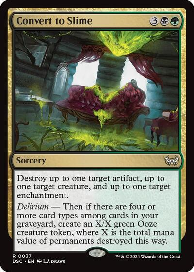 Convert to Slime (DSC) #37 Rare (Lightly Played) Commander: Duskmourn: House of Horror Magic: The Gathering: 2024