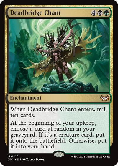 Deadbridge Chant (DSC) #215 Mythic Rare (Near Mint) Commander: Duskmourn: House of Horror Magic: The Gathering: 2024