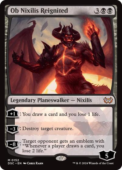 Ob Nixilis Reignited (DSC) #152 Mythic Rare (Lightly Played) Commander: Duskmourn: House of Horror Magic: The Gathering: 2024
